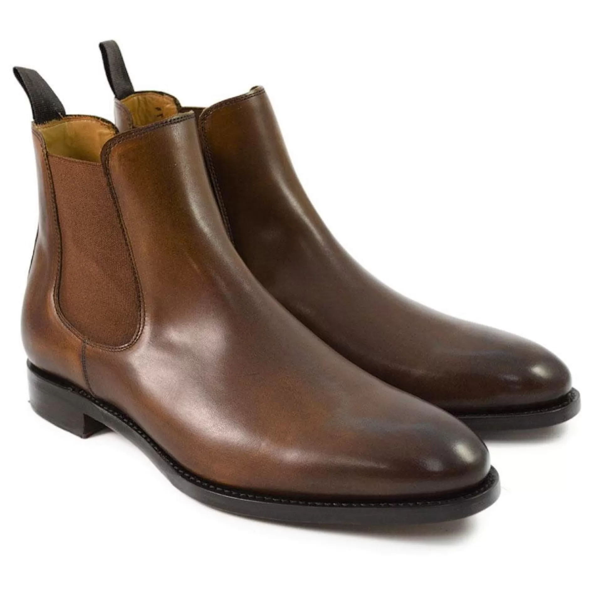 Men's Chelsea Leather Pull-On Boots 303/K3>Berwick Clearance