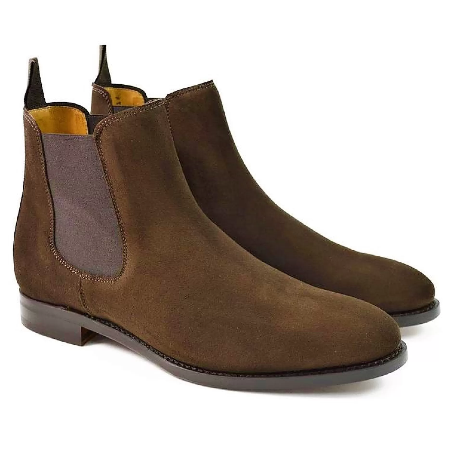 Men's Chelsea Suede Pull-On Boots 303/K4>Berwick Cheap