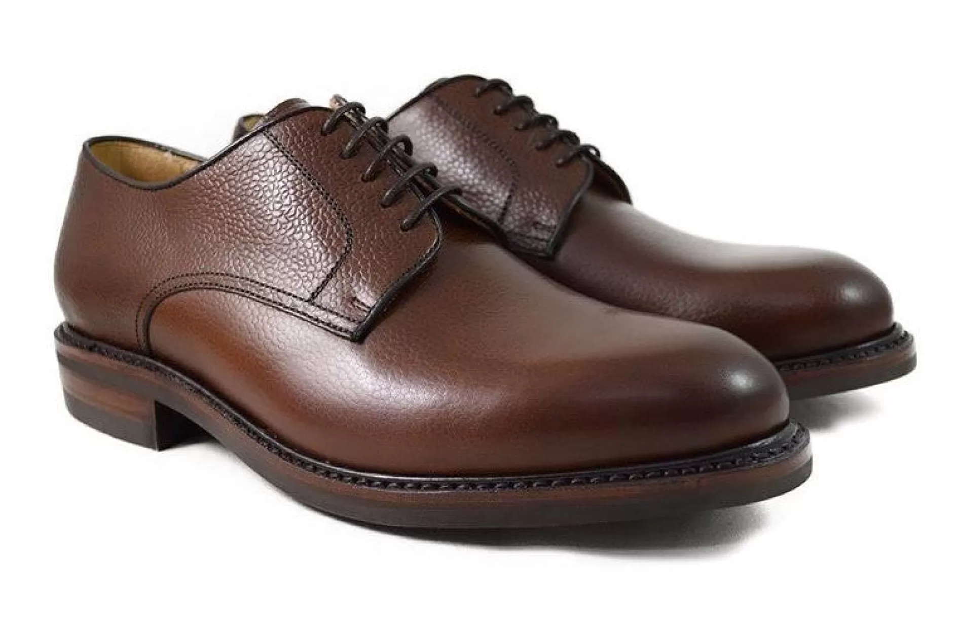 Men's Grained Leather Derby Shoes 4169/K1>Berwick Best