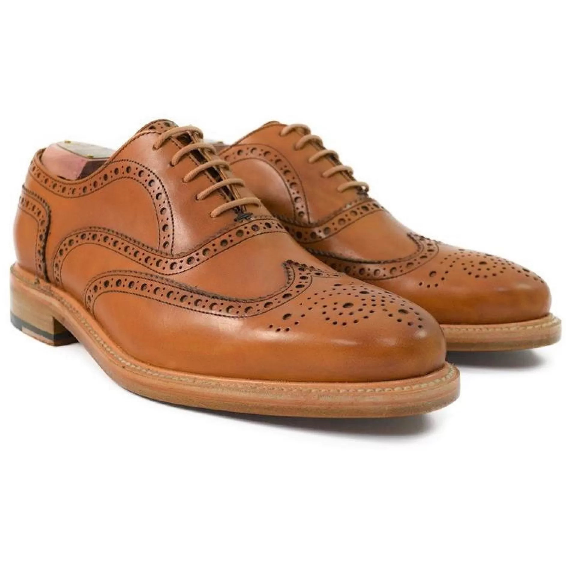 Men's Oxford Leather Brogue Shoes 2817/K1>Berwick Discount