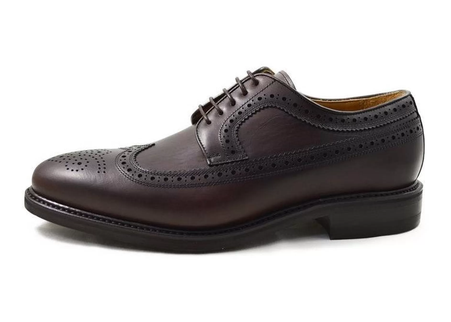 Men's Waxed Leather Brogue Shoes 2562/K1>Berwick Clearance