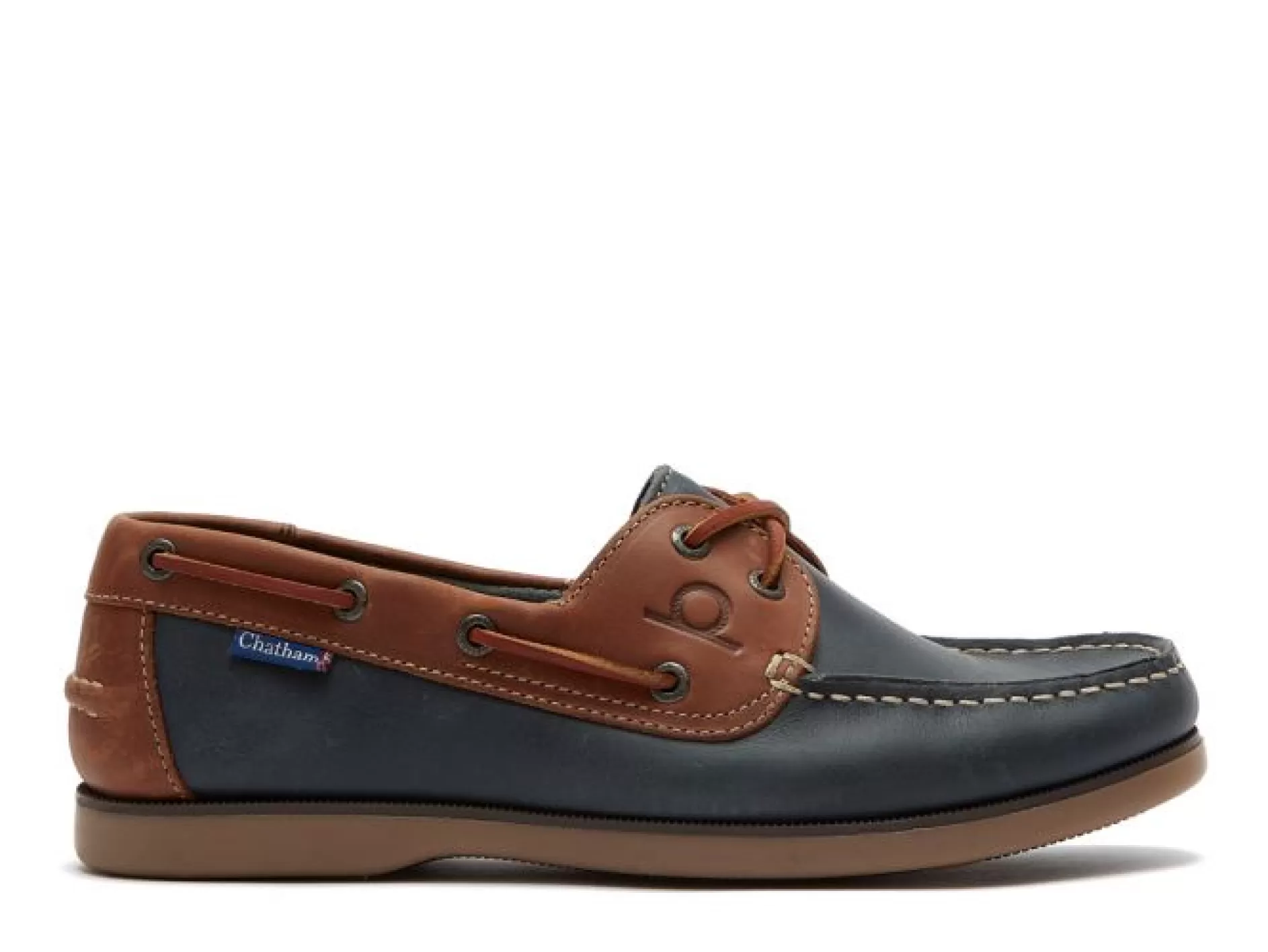 Men's Whitstable Leather Lace-Up Boat Shoes Csw/Nt>Chatham Store