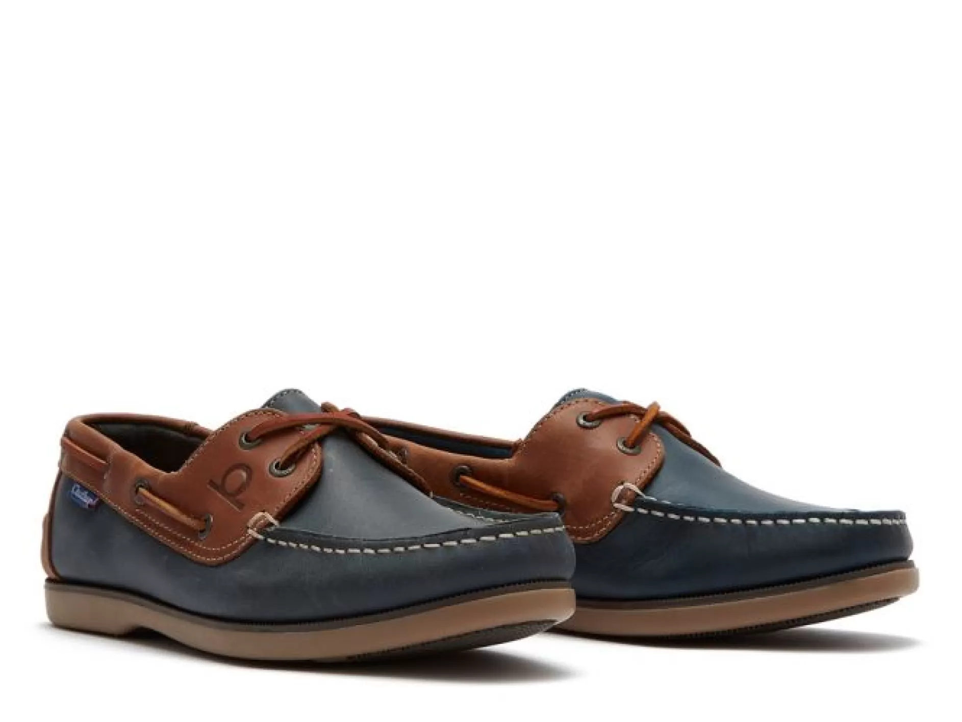 Men's Whitstable Leather Lace-Up Boat Shoes Csw/Nt>Chatham Store