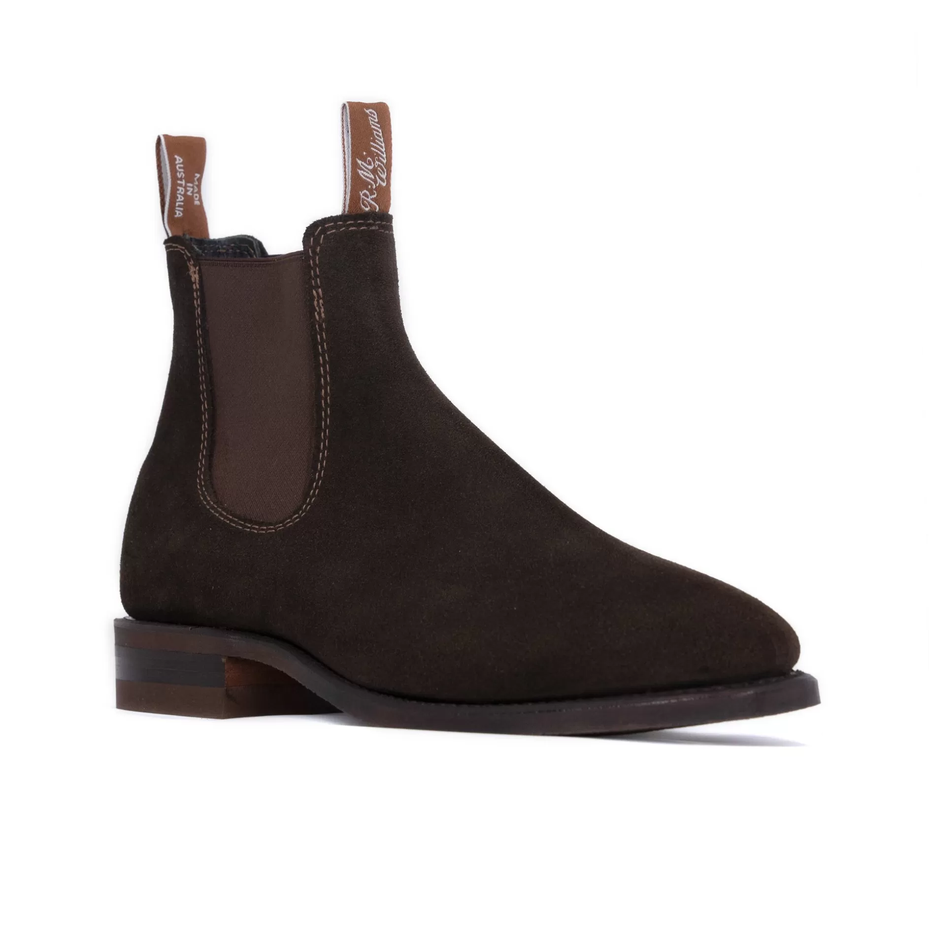 Men's Comfort Craftsman Suede Slip-On Boots B543S/08>R.M. Williams Discount