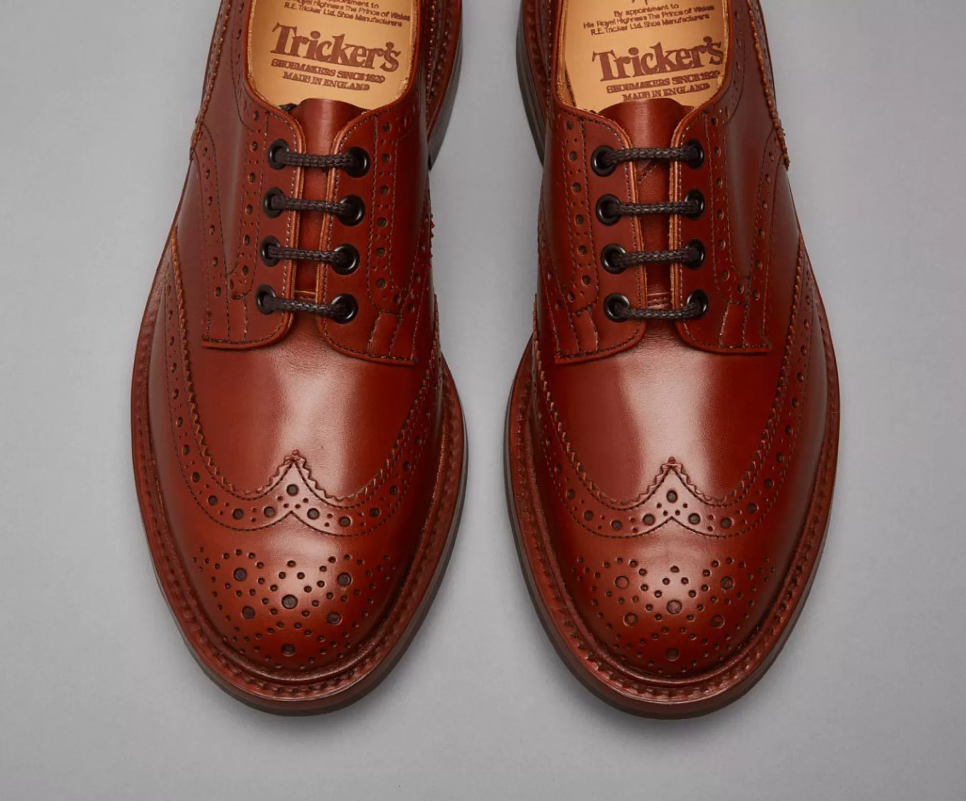 Men's Bourton Leather Brogue Shoes 5633>Tricker's Sale