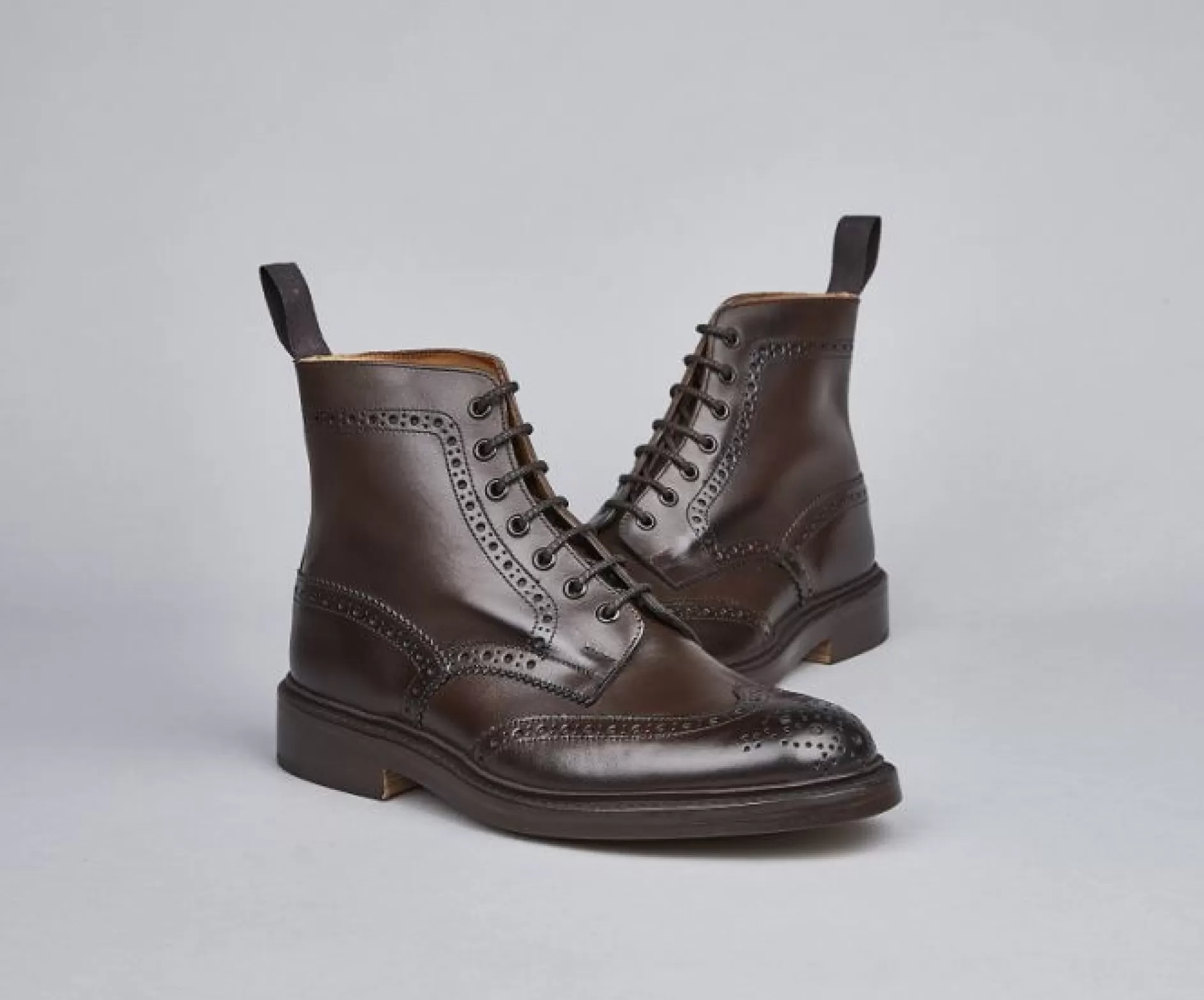 Men's Stow Leather Brogue Boots 5634/5>Tricker's Shop